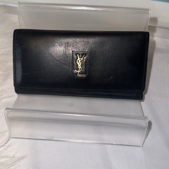 Yves Saint Laurent YSL motif leather key case black EUC - Picture 3 of 12
